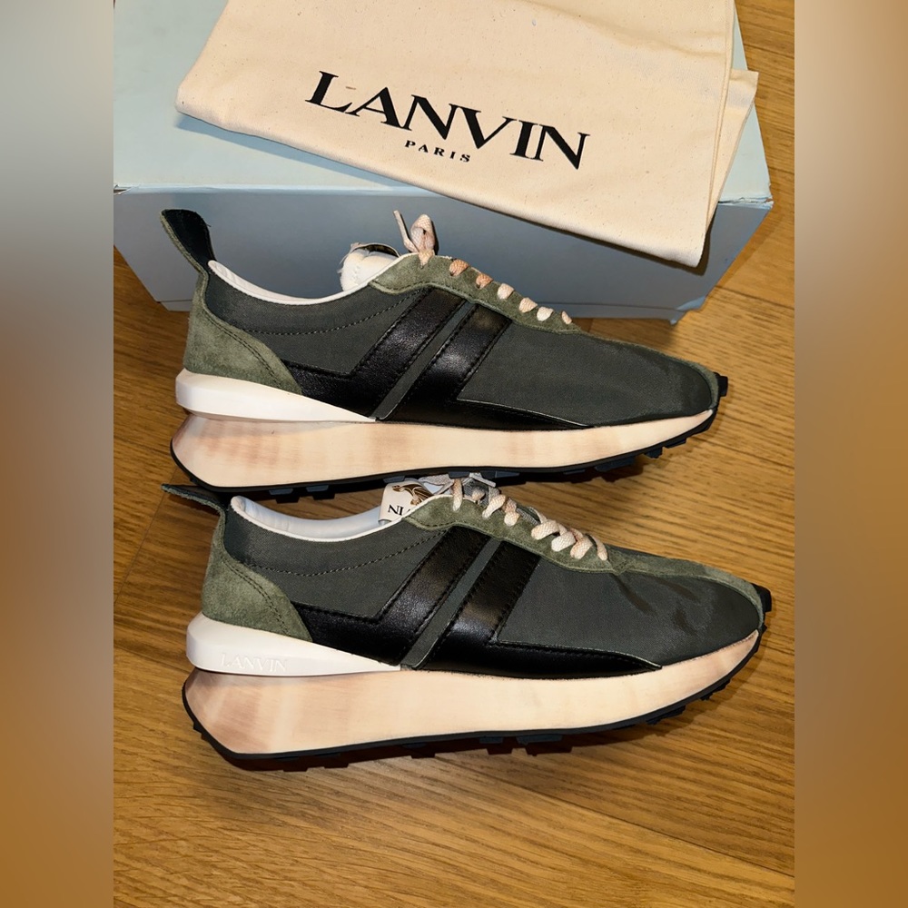 Lanvin Men's JL Runner Colorblock Sneakers US9 (43EU)